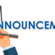 ANNOUNCEMENT 1