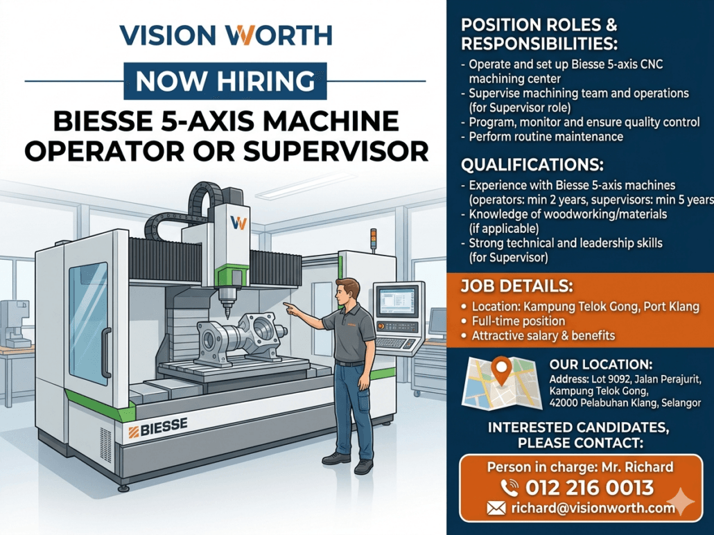 Vision Worth-5 Axis Machine alumni-mara